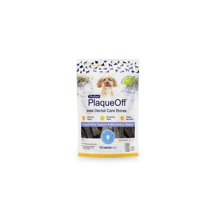 Proden Plaqueoff Mini Dental Carebone Arándano 340 gr - Complemento alimenticio natural para higiene bucodental, combate placa, sarro y mal aliento
