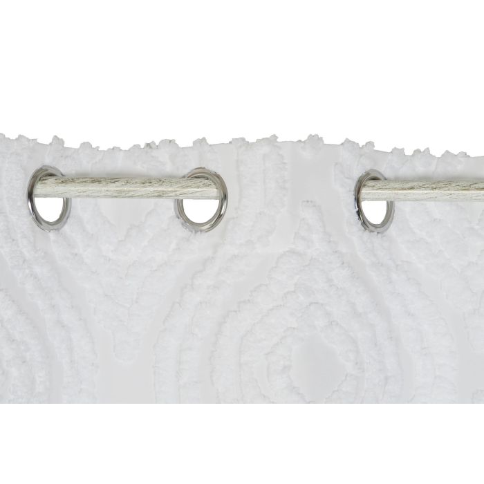 Cortina Boho DKD Home Decor Blanco 260 x 140 cm (2 Unidades) 1 Cortina Boho DKD Home Decor Blanco 260 x 140 cm (2 Unidades) 1