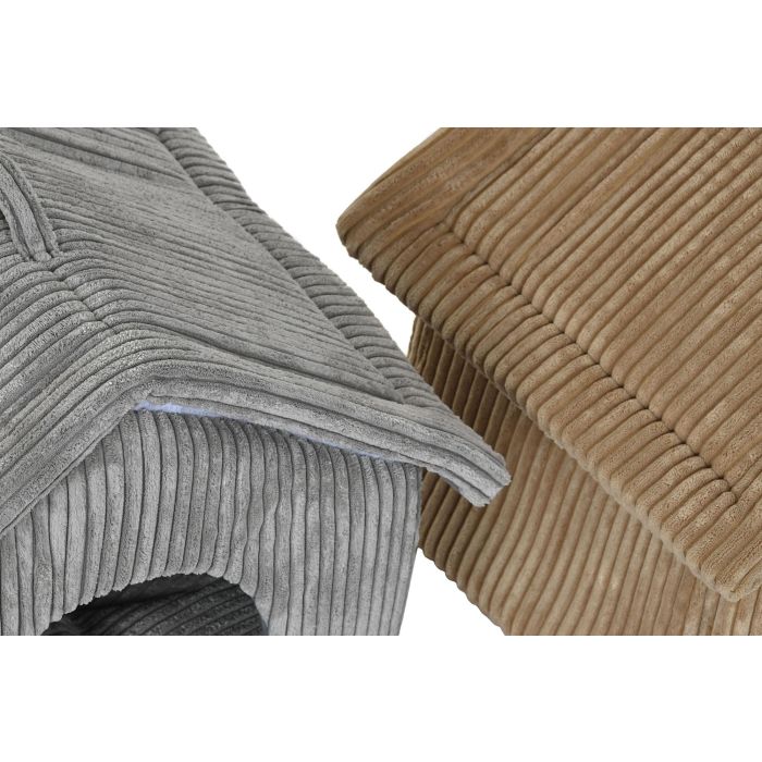DKD Home Decor Cama Mascota Camel Gris 37 x 40 x 48 cm (2 Unidades) Poliester Desmontable 2 DKD Home Decor Cama Mascota Camel Gris 37 x 40 x 48 cm (2 Unidades) Poliester Desmontable 2