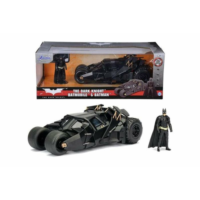 Coche metal batmóvil 2008 el caballero oscuro incluye figura de batman de metal 7 cm escala 1:24 1