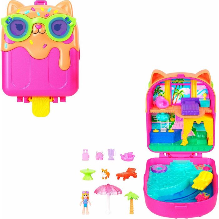 Polly Pocket Estuche Animal para Mini Muñecas World - Surtido con Modelos Aleatorios - 29,2x17,8x5,7 cm - Edad 4+ años 6