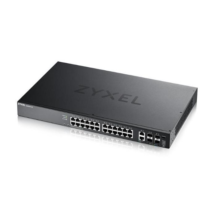 Zyxel XGS2220-30-EU0101F Switch Gestionado L3 Gigabit Ethernet 24 Puertos RJ45 + 4 Puertos SFP+ Negro 1