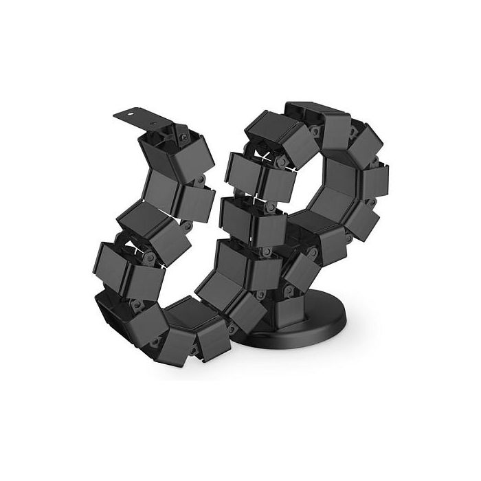 Digitus DA-90505 Bandeja Portacables Curva ABS y Metal Negra 130 m