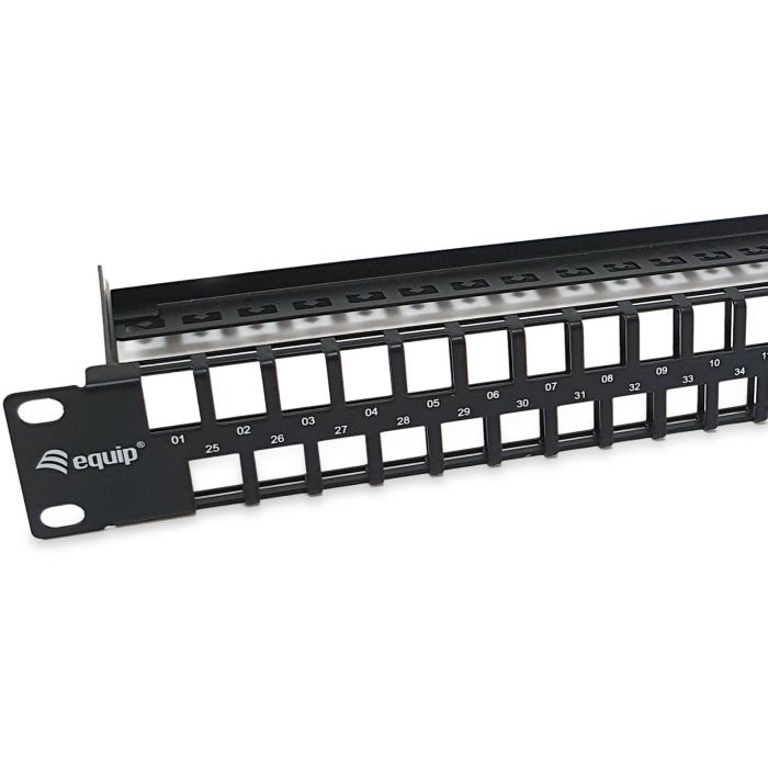 Equip Patchpanel 48x Cat6 19" UTP 1HE Keystone Montage sw 2 Equip Patchpanel 48x Cat6 19" UTP 1HE Keystone Montage sw 2