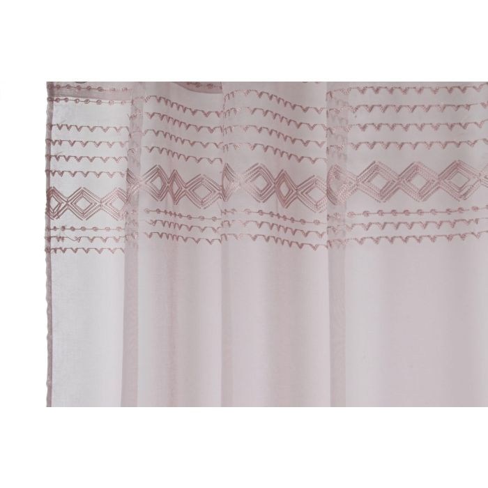 Cortina Boho DKD Home Decor Rosa Palo 260 x 140 cm (2 Unidades) 3 Cortina Boho DKD Home Decor Rosa Palo 260 x 140 cm (2 Unidades) 3