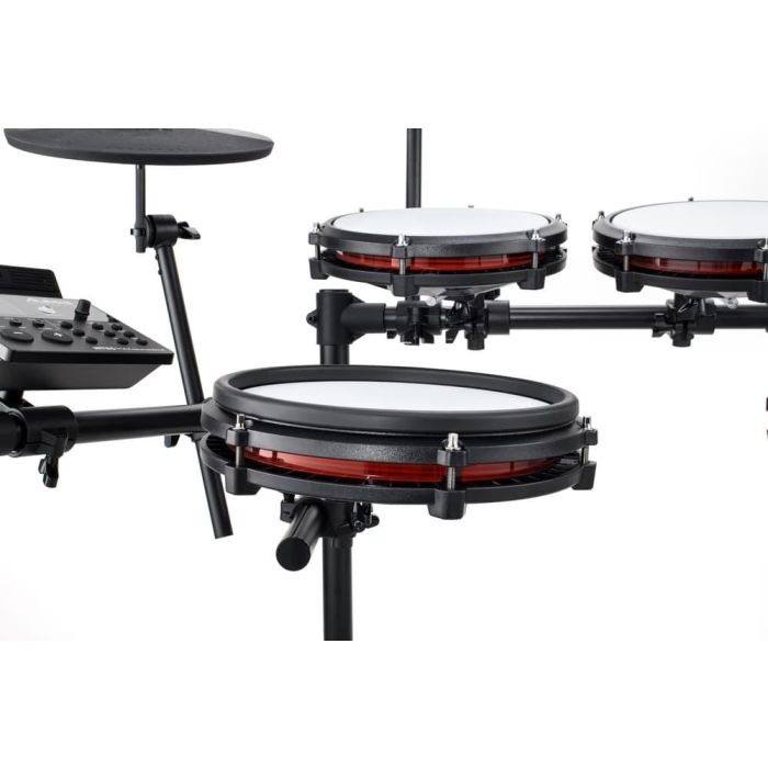 Alesis Nitro Max Kit Batería Electrónica con Parches de Malla Premium, Caja de 10", Tambores de 8", Bombo, Platillos de 10" con Choke y Módulo con Bluetooth 4