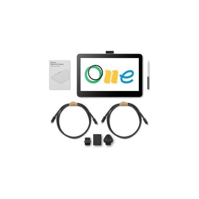 Wacom DTC121W0B Tableta Digitalizadora con Pantalla LCD Wacom One 12, Inalámbrico y Cableado, 29.5 cm (11.6")