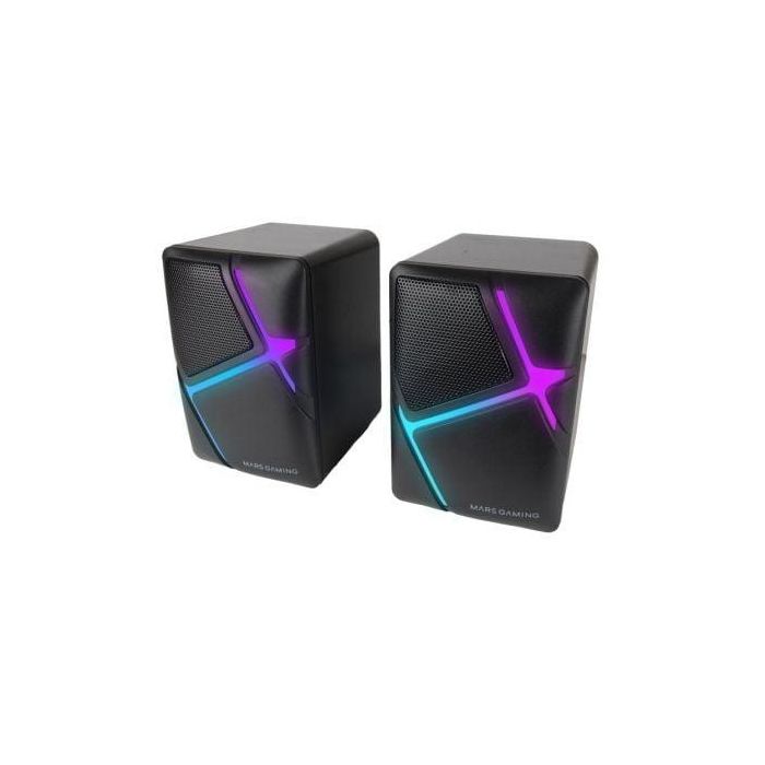 Mars Gaming MS-H Altavoces Gaming RGB Flow 3D Surround 10W 2.0 Estéreo Compactos Negros con Control de Volumen y Conexión Jack 2 Mars Gaming MS-H Altavoces Gaming RGB Flow 3D Surround 10W 2.0 Estéreo Compactos Negros con Control de Volumen y Conexión Jack 2