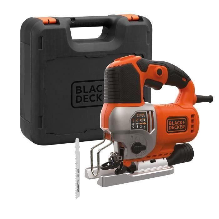 Sierra de calar con cable - BLACK&DECKER - BES610K-QS - 650W - Profundidad de corte 90mm - Con maletín de transporte 0 Sierra de calar con cable - BLACK&DECKER - BES610K-QS - 650W - Profundidad de corte 90mm - Con maletín de transporte 0