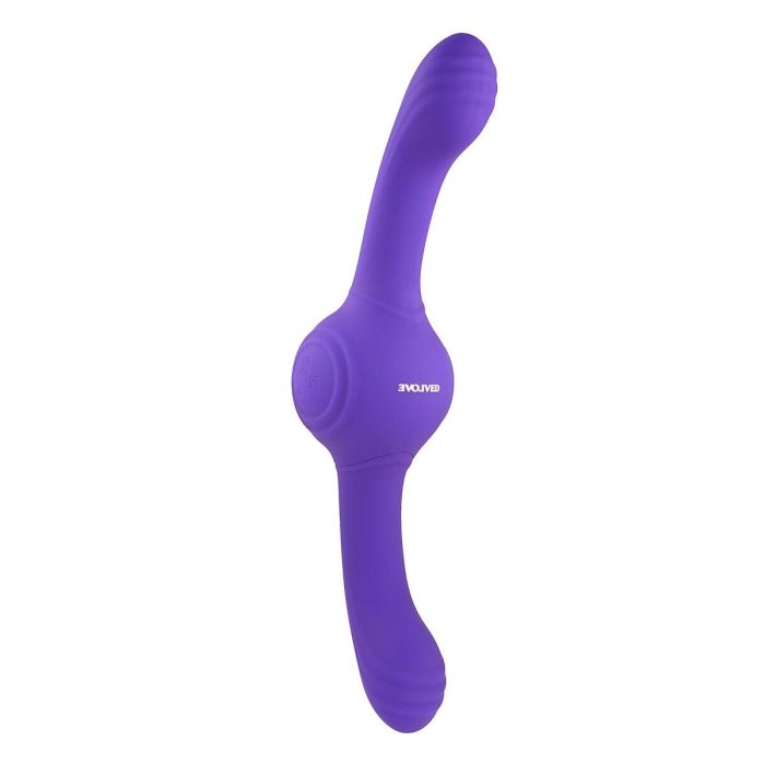 Consolador de Doble Penetración Evolved Our Gyro Vibe Morado Consolador de Doble Penetración Evolved Our Gyro Vibe Morado