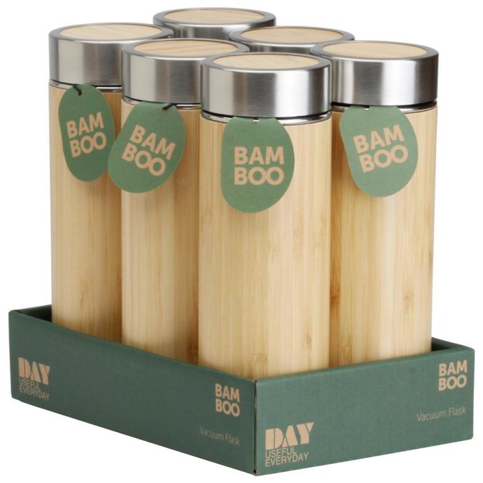 Day Termo 400 Ml Con Filtro para Té de Acero Inoxidable y Bambú 3