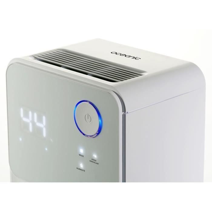 Oceanic Deshumidificador de Aire Eléctrico 12 L/día | Secado de Ropa, Silencioso, 25m², Depósito 2L, Desagüe Continuo, LED 2 Oceanic Deshumidificador de Aire Eléctrico 12 L/día | Secado de Ropa, Silencioso, 25m², Depósito 2L, Desagüe Continuo, LED 2