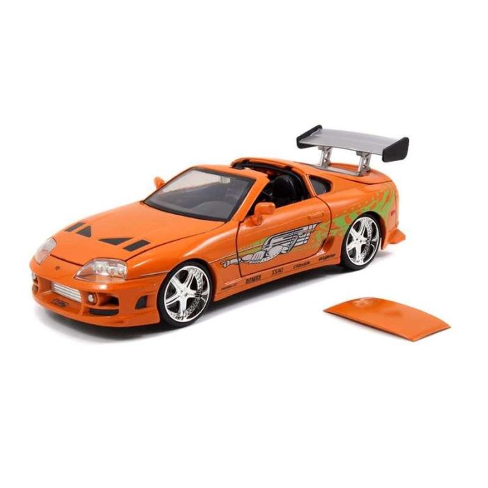 Coche metal supra fast&furious con figura brian escala 1:24 1 Coche metal supra fast&furious con figura brian escala 1:24 1