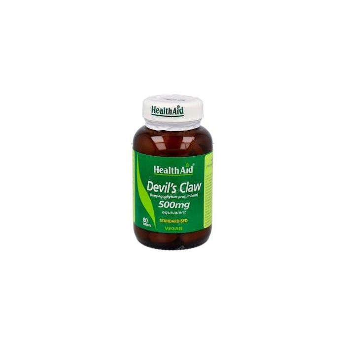 Health Aid Harpagofito Raíz Ext. Estand. 60 Comprimidos para Dolores Articulares, Reumáticos y Artríticos. Apto Veganos