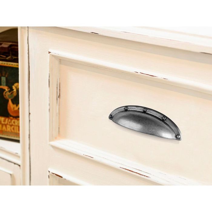 Rei Tirador Tipo Concha Zamak Plata Vieja Modelo 2004 Blister 4 Unidades 64mm Entrepuntos 2 Rei Tirador Tipo Concha Zamak Plata Vieja Modelo 2004 Blister 4 Unidades 64mm Entrepuntos 2