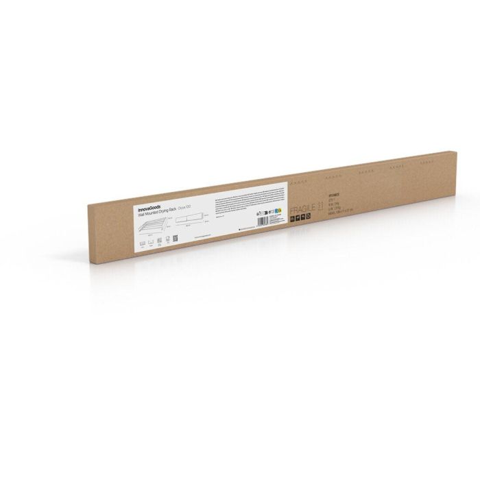 Tendedero de Pared Plegable Extensible Retráctil Dryva 100 InnovaGoods 1 Tendedero de Pared Plegable Extensible Retráctil Dryva 100 InnovaGoods 1