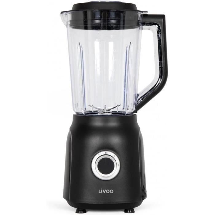 Livoo LIV1713288596245 Batidora 1,5 L 600 W 22.000 rpm 2 Velocidades Negra Livoo LIV1713288596245 Batidora 1,5 L 600 W 22.000 rpm 2 Velocidades Negra