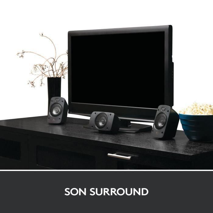 Logitech 980-000468 Z906 Sistema de Altavoces 5.1 THX 500W RMS para PC y Home Cinema, Sonido Envolvente Potente 1