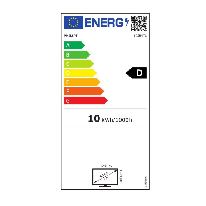 Philips 172B9TL Monitor 17" (1280x1024) SXGA TN 1ms 60Hz HDMI DVI VGA DP Speaker Negro 6
