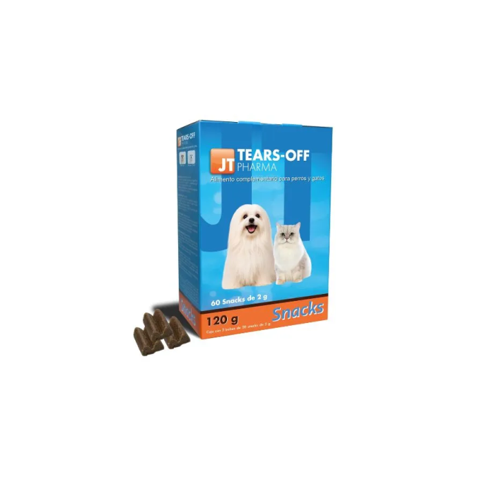 Jt Pharma Lágrimas Tears-Off 60 Snack 2 gr Suplemento para Perros y Gatos