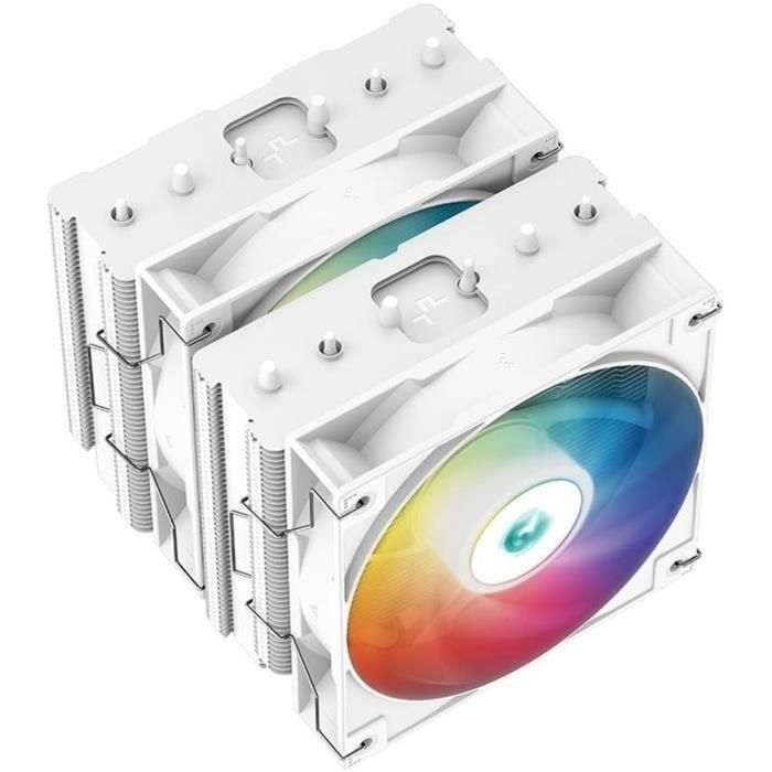 DEEPCOOL Gammaxx AG620 ARGB (Blanco) - Disipador de CPU A-RGB - 2x120 mm 2