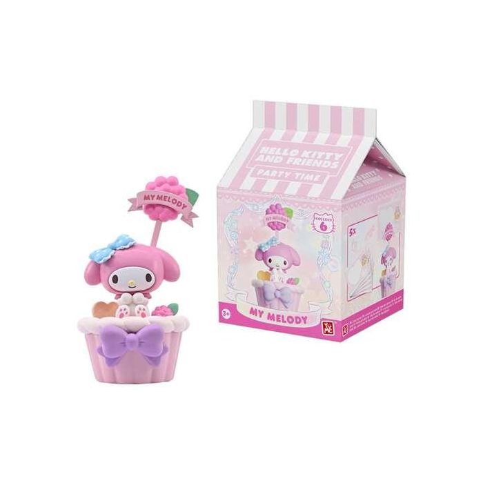Yume Figura Coleccionable Hello Kitty & Friends Party Time, 9x9x14 cm, Español, Modelos Surtidos 3