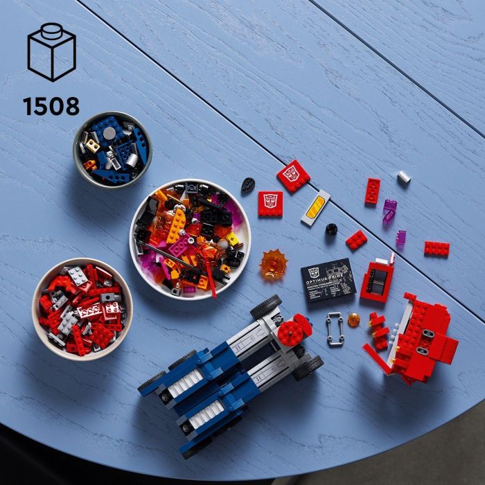 LEGO 10302 Icons Optimus Prime Transformers Modelo Detallado Robot Autobot 2 en 1 Transformable de Robot a Camión 3