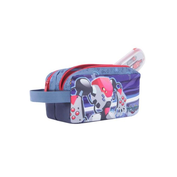 Totto Estuche Escolar Dos Compartimentos Atlas AJ52ATA001-2210-2JW Colores Variados 1