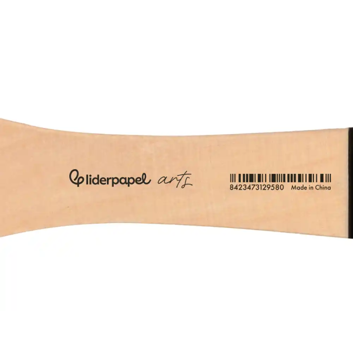 Liderpapel Brocha Paletina Plana 41 mm Cerdas de Cerda Certificado FSC para Óleos y Acrílicos 2