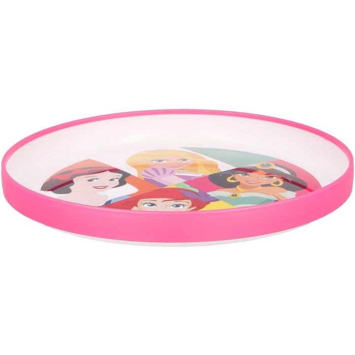 Plato Premium Bicolor Antideslizante Principesse CZ11293 2
