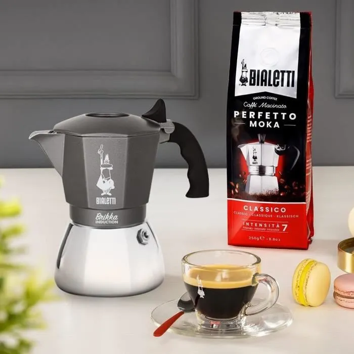Bialetti Brikka Cafetera Italiana para Inducción, 4 Tazas 1