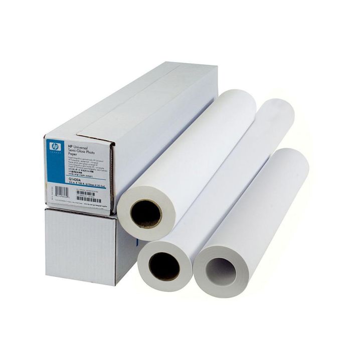 Papel Continuo para Impresoras HP Inkjet Blanco Satinado Inkjet Papel Fotográfico Brillante 2