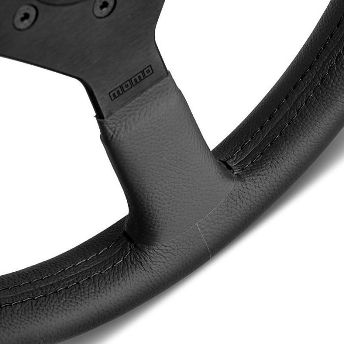 Volante Momo Montecarlo 350 mm Piel Negra MOM11111785225R 3 Volante Momo Montecarlo 350 mm Piel Negra MOM11111785225R 3