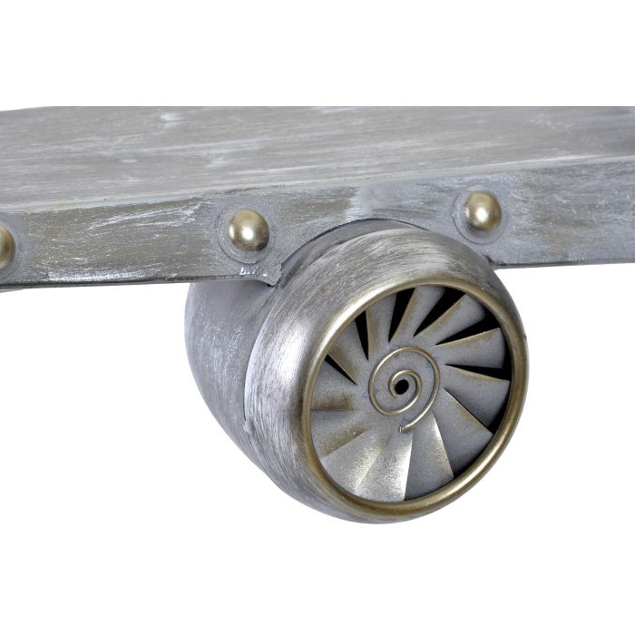 DKD Home Decor Reloj de Pared Vintage Plateado 102 x 26 x 22 cm 2