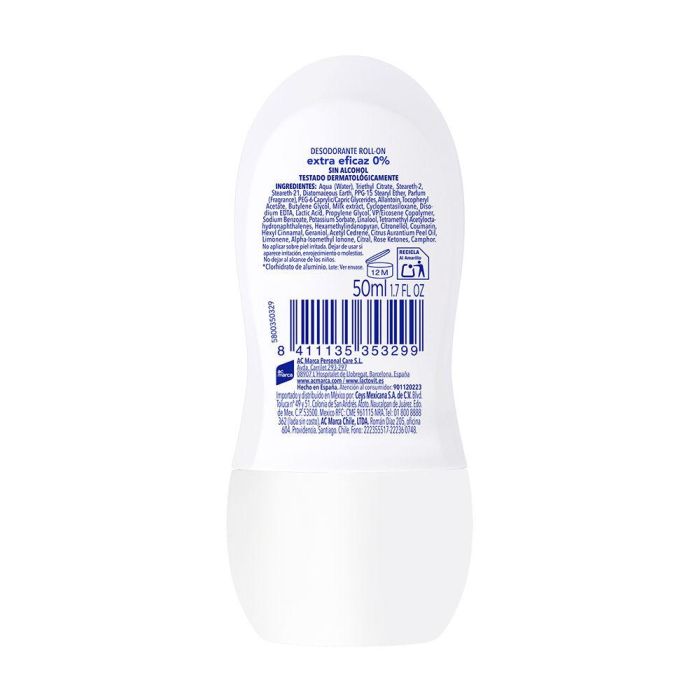 Lactovit Desodorante Original 0% Deo Roll-On Sin Alcohol 50 ml 1