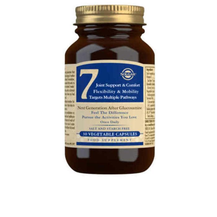 Solgar SOLGAR 7 Cápsulas Vegetales 30 u - Soporte Articular, Movilidad, Huesos - Con UC-II Colágeno, Boswellia, Vitamina C