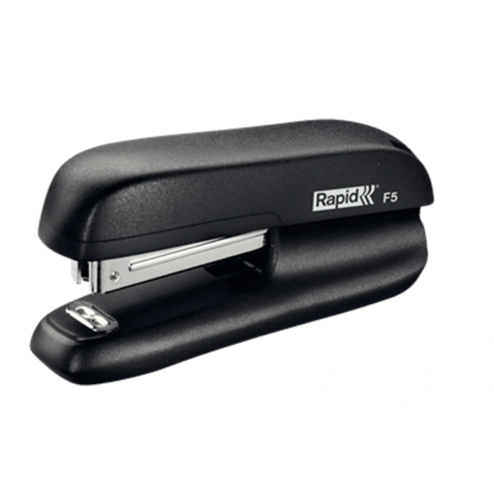 Rapid Grapadora F5 Mini Plástico, Capacidad 10 Hojas, Negra, Portátil y Resistente para Uso Doméstico y Escolar 1