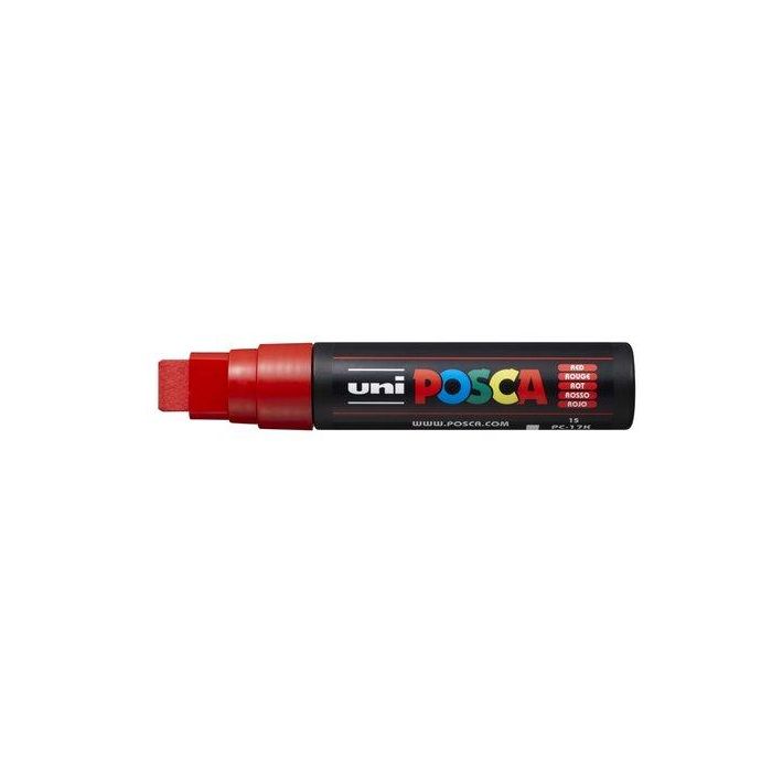POSCA Marcador Pc-17K No Permanente Punta Biselada 15 mm Rojo