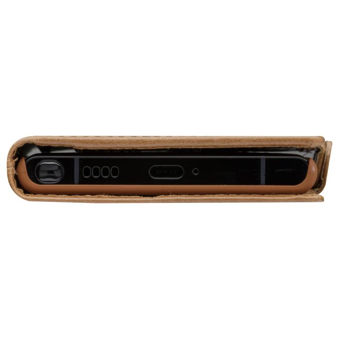 dbramante1928 Copenhagen Slim Flip-Hülle Funda para Samsung Galaxy S22 Ultra - Carcasa Tipo Folio en Cuero Bronceado (Hellbraun) 5