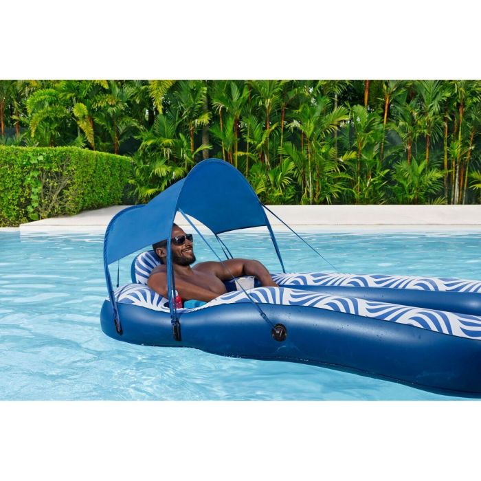 Bestway Colchoneta Hinchable con Parasol Comfort Plush 198x112 cm Playa y Piscina 43732 13