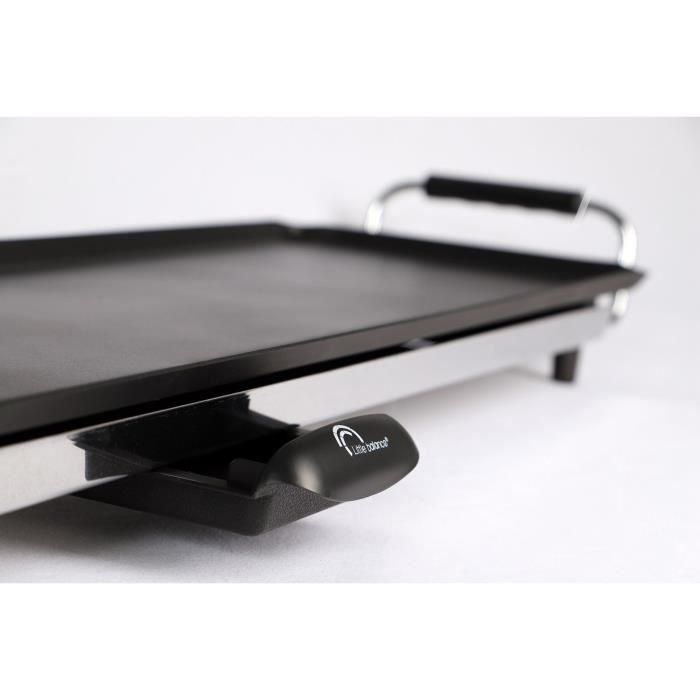 LITTLE BALANCE 8239 Happy Plancha 90, Plancha eléctrica 8-10 personas, Plato XXL antiadherente, Toda la comida, 2000W, Negro / Acero inoxidable 2 LITTLE BALANCE 8239 Happy Plancha 90, Plancha eléctrica 8-10 personas, Plato XXL antiadherente, Toda la comida, 2000W, Negro / Acero inoxidable 2