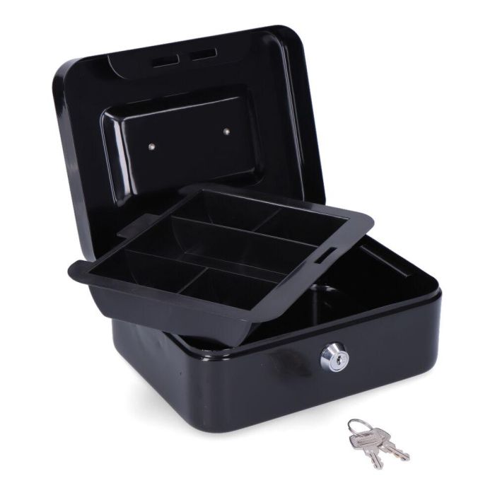 Micel Caja de caudales M13396 CFC09 200x160x90mm Negro Acero con Bandeja y Asa 1