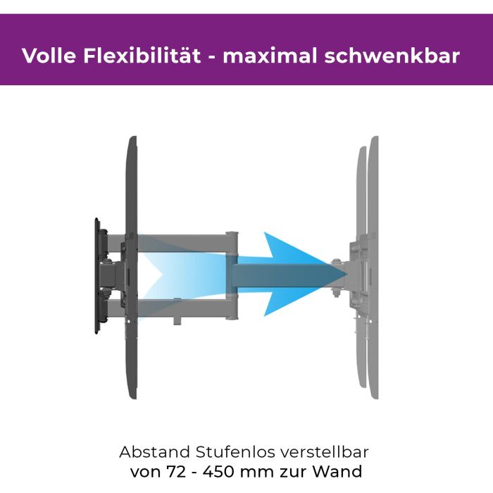 ZUB Ultron Wandhalterung Flatscreen WM200 32-60" Neigung/Winkel 3 ZUB Ultron Wandhalterung Flatscreen WM200 32-60" Neigung/Winkel 3