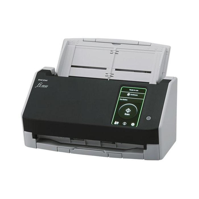Ricoh fi-8040 Escáner de Documentos ADF Dúplex 40 ppm/80 ipm LAN USB 3.2 con Pantalla Táctil 50 Hojas 9
