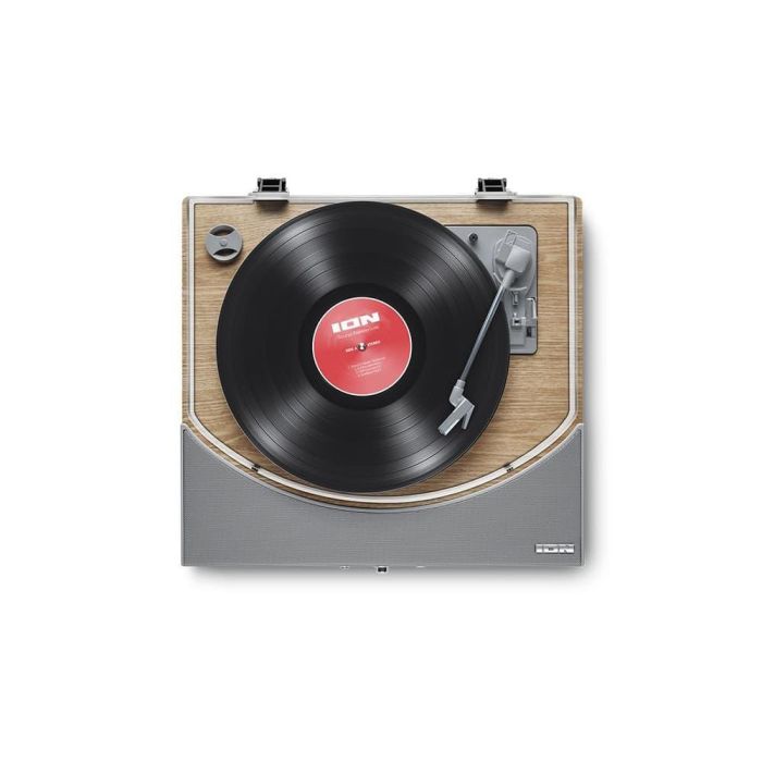 ION Tocadiscos Premier Lp - Madera con Bluetooth y Conversión Digital, Altavoces Estéreo Integrados, 3 Velocidades (33 1/3, 45, 78 RPM) 1