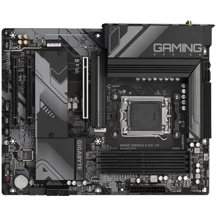 GIGABYTE B650 GAMING X AX V2 Placa Base - AMD Ryzen Serie 9000, DDR5, PCIe 5.0, WiFi 6E, ATX 3