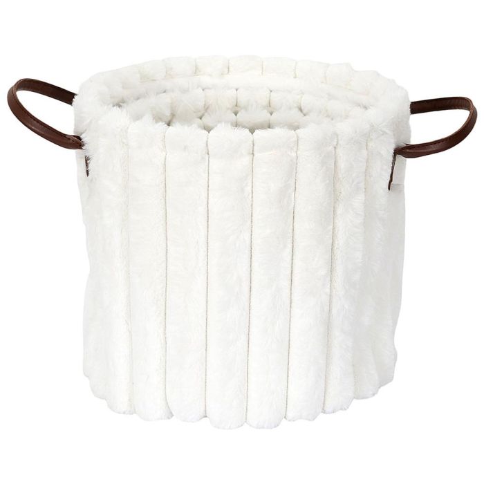 Juego De 3 Cestas Efecto Pelo Home Deco Factory 3