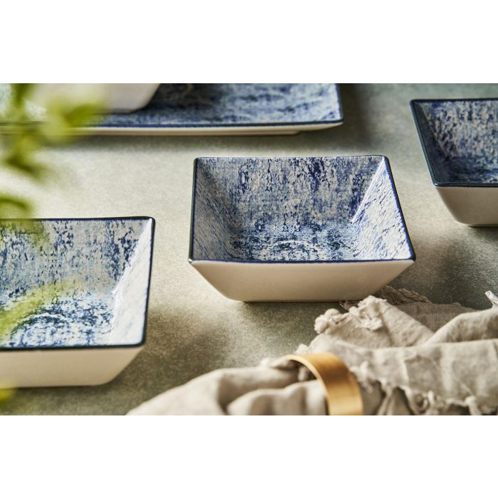 La Mediterranea Plato Llano de la Colección Electra con Acabado Elite Brillo 24 x 24 cm (6 Unidades) 1