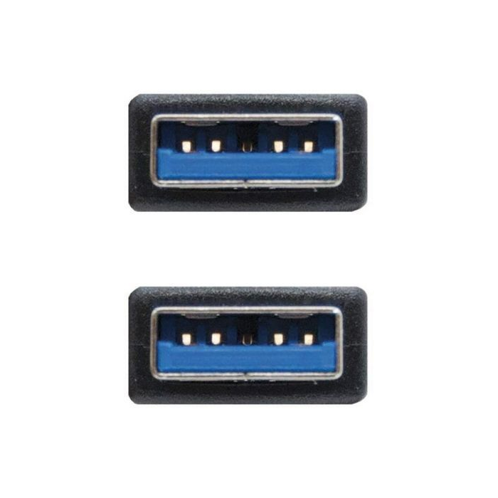 Cable USB 3.0 A a USB A NANOCABLE 10.01.1002-BK Negro 2 m 3