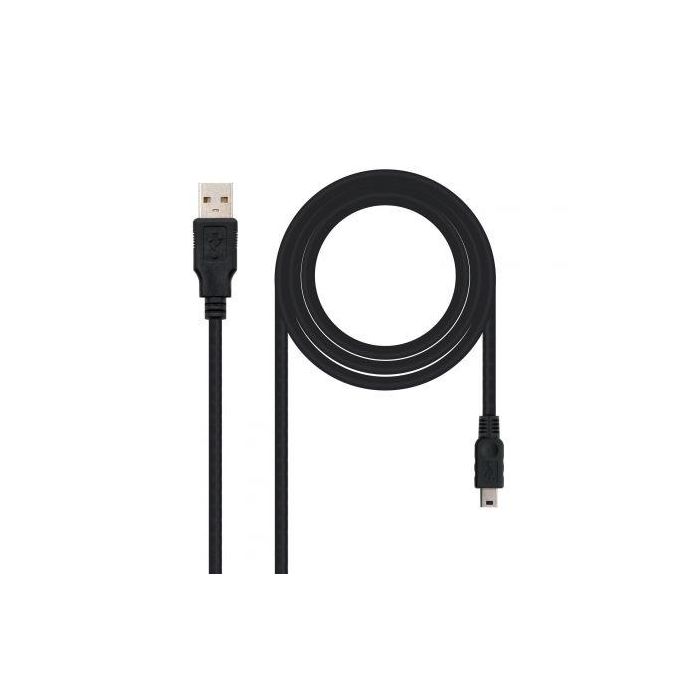 Cable USB 2.0 Nanocable 10.01.0405/ USB Macho - MiniUSB Macho/ 4.5m/ Negro 2